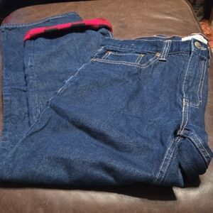 Northwest Territory Men's Deep Blue Flannel Lined Straight Jeans